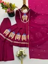 Nsr 916 Roman Silk Kurti With Plazzo Dupatta Collections